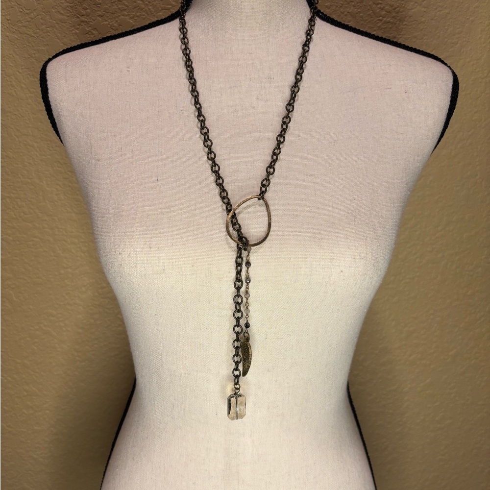 Elegant Gold and Silver Chain Necklace